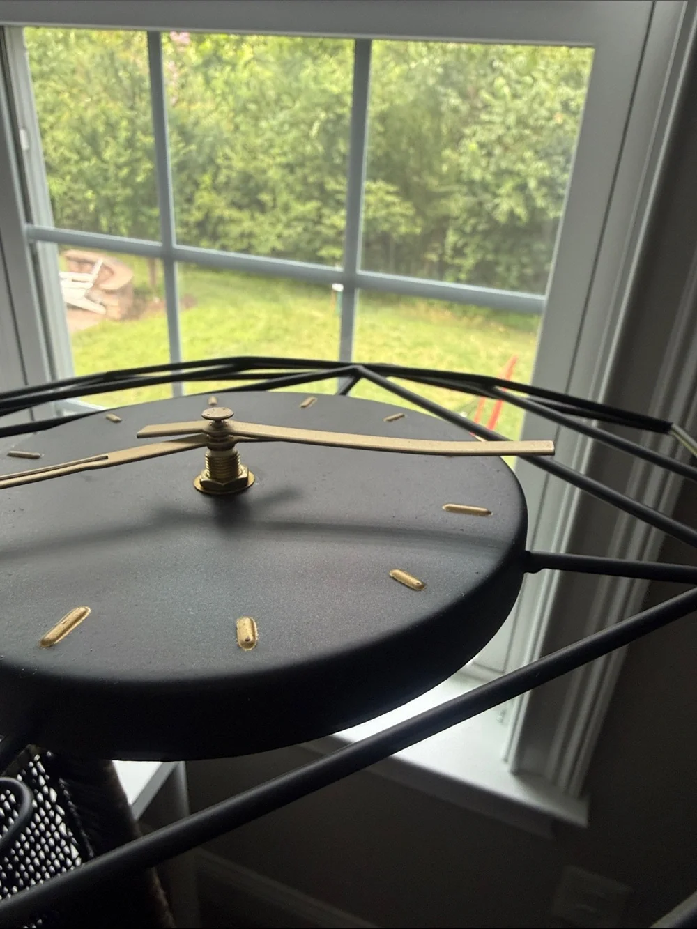 Modern Industrial Octagonal Frame Clock